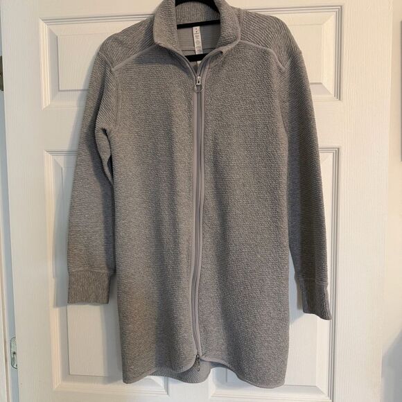 Lululemon on repeat jacket heather grey women’s 8 - Picture 2 of 9